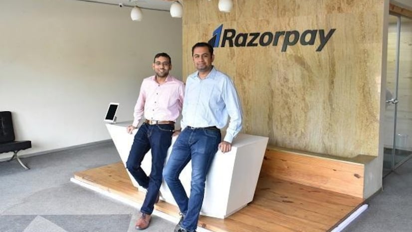 Razorpay co-founders Harshil Mathur (left) and Shashank Kumar Razorpay co-founders Harshil Mathur (left) and Shashank Kumar